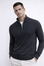 Maglione Essential con Mezza Zip