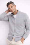 Maglione con Zip Dalla Struttura Rigida