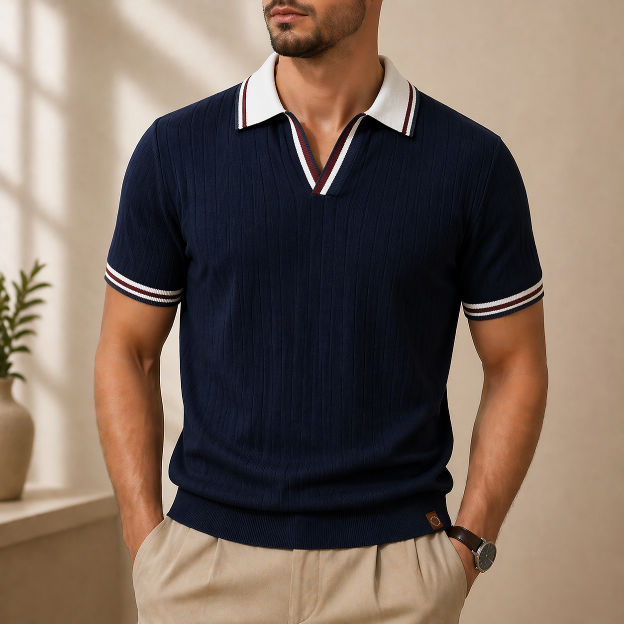 Harrington | Polo Knit Estetica Old Money