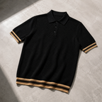 Montero | Polo Knit Texture con Bordi a Contrasto