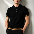 Montero | Polo Knit Texture con Bordi a Contrasto