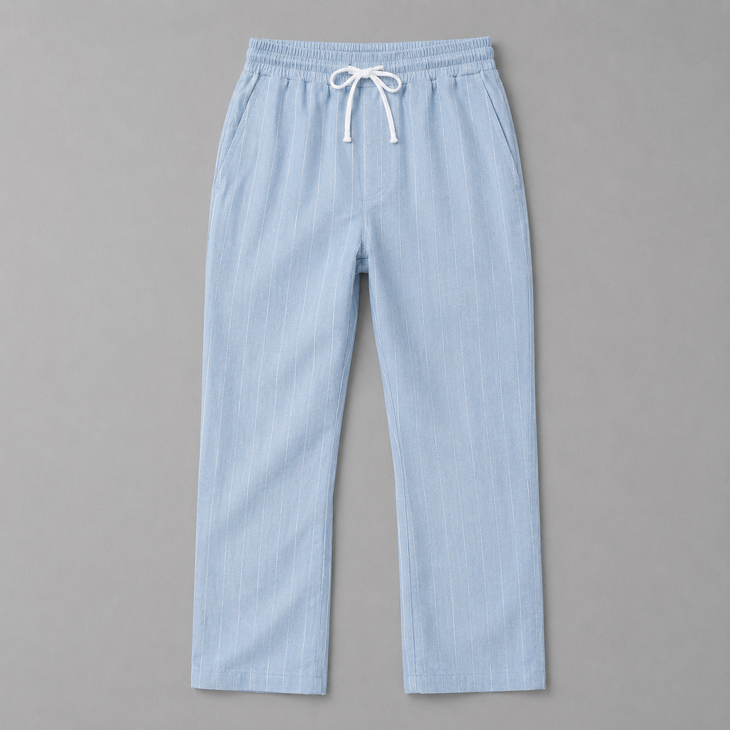 Ellis | Pantaloni Lino Gessato
