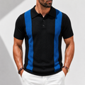 Roman | Polo Knit Righe Verticali Bicolore