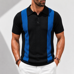 Roman | Polo Knit Righe Verticali Bicolore