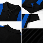 Roman | Polo Knit Righe Verticali Bicolore