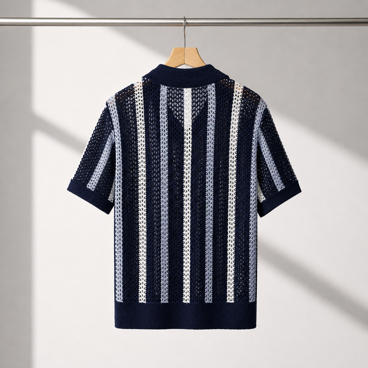 Capri | Polo Knit Traspirante a Righe