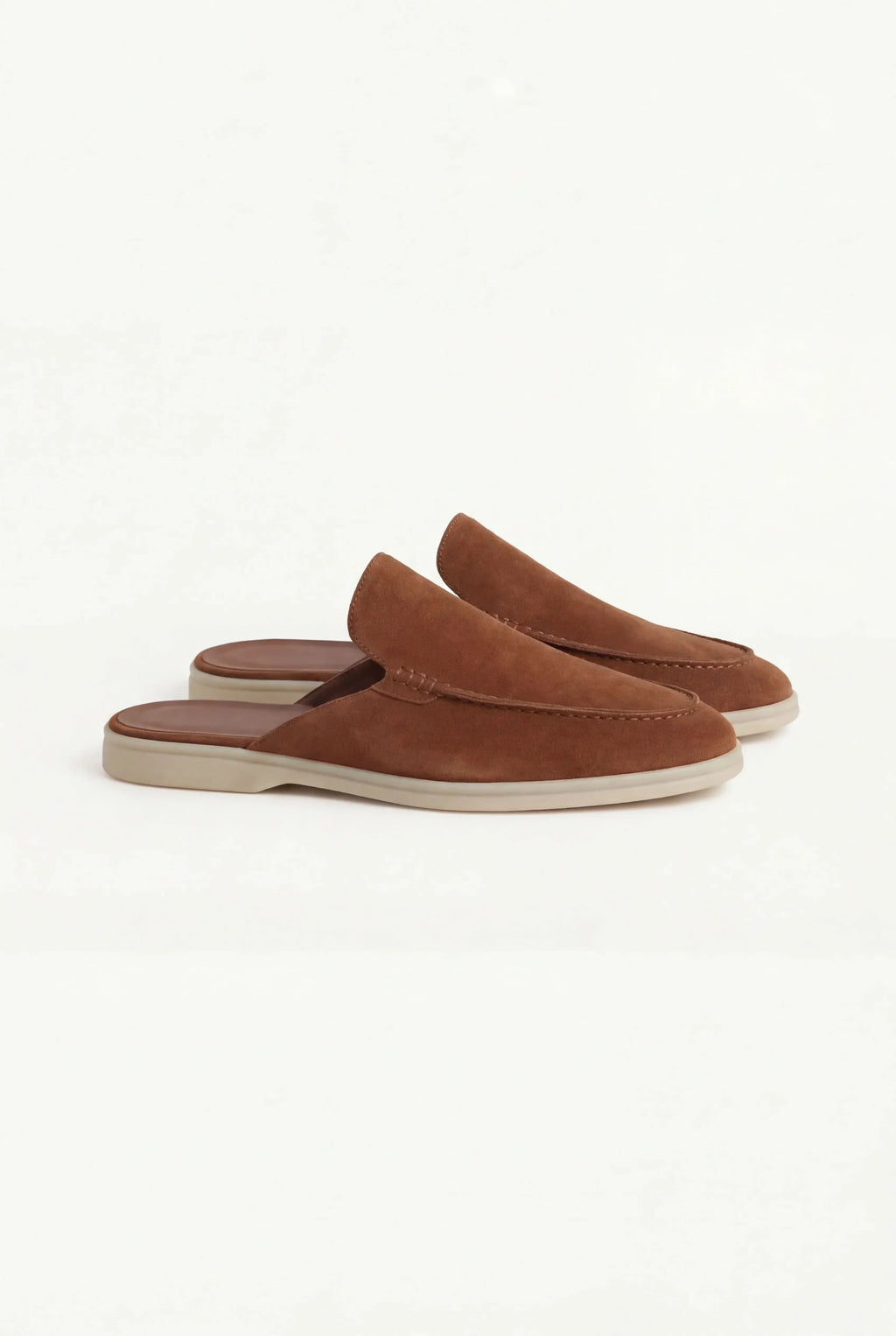 Riviera | Mule in Camoscio Marrone