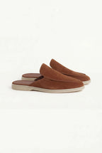 Riviera | Mule in Camoscio Marrone