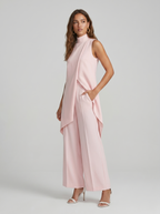 Sara | Completo Lungo Elegante Asimmetrico con Pantalone Ampio