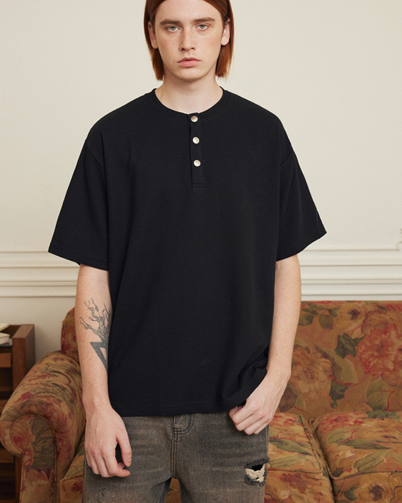 Maglietta Henley Essential