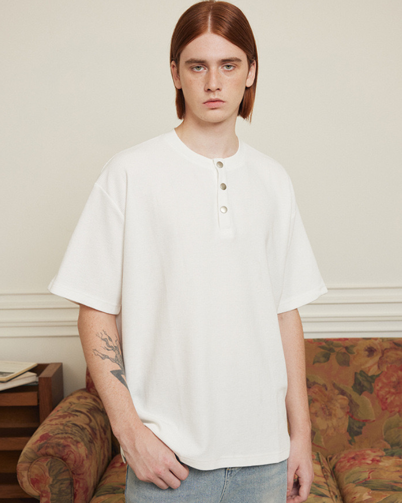 Maglietta Henley Essential