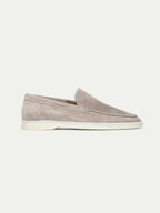 Classic | Mocassino in Pelle Scamosciata Grigio Chiaro