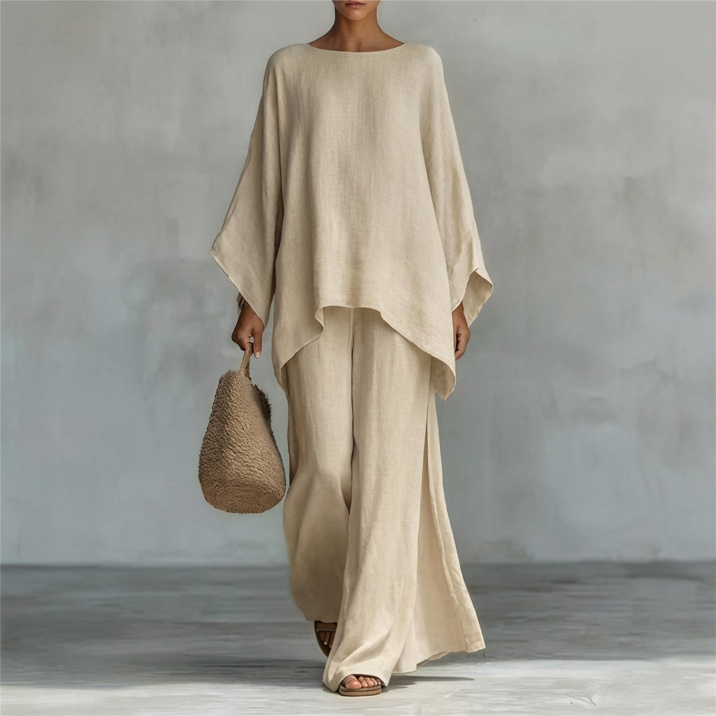 Cristina | Completo Maniche Lunghe e Pantalone Ampio