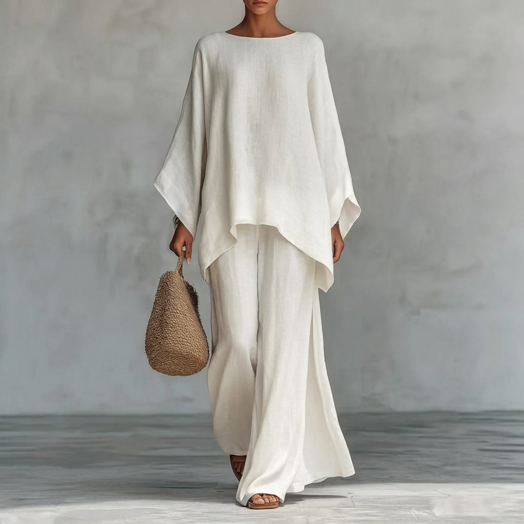 Cristina | Completo Maniche Lunghe e Pantalone Ampio