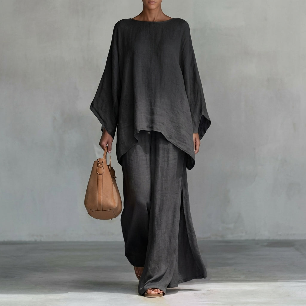 Cristina | Completo Maniche Lunghe e Pantalone Ampio