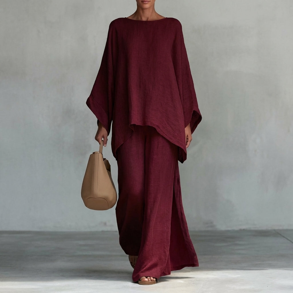 Cristina | Completo Maniche Lunghe e Pantalone Ampio
