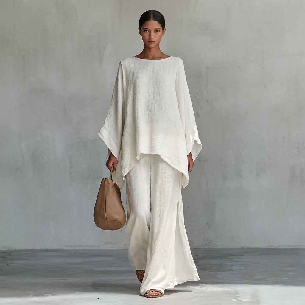 Cristina | Completo Maniche Lunghe e Pantalone Ampio
