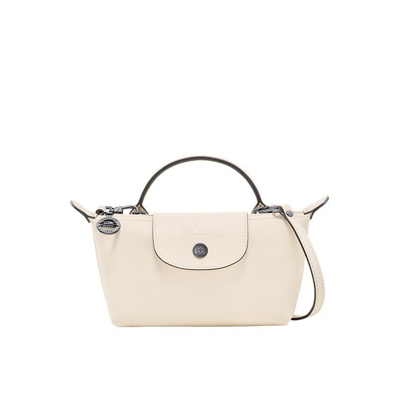 Mini Borsa Valenza in Pelle - Bianco