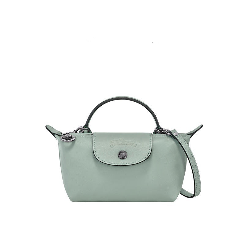 Mini Borsa Valenza in Pelle -  Azzurro