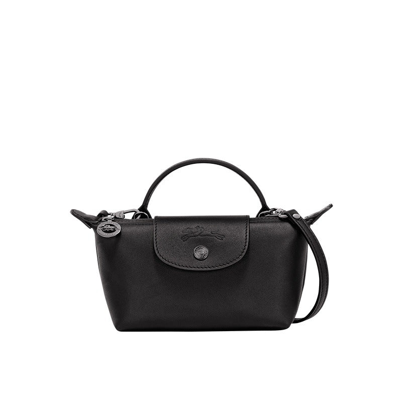 Mini Borsa Valenza in Pelle - Nero