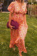 Vestido Flores Largo