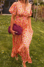 Vestido Flores Largo