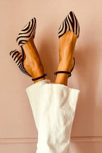 Keren | Décolleté Stampa Zebrata