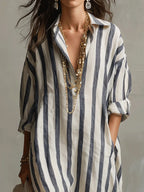 Pepa | Abito Lungo Stile Camicia