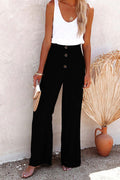Pantalón De Lino Botones