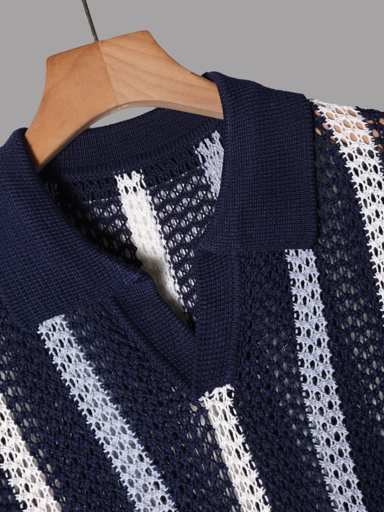 Capri | Polo Knit Traspirante a Righe