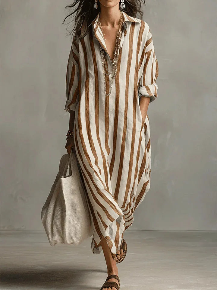 Pepa | Abito Lungo Stile Camicia