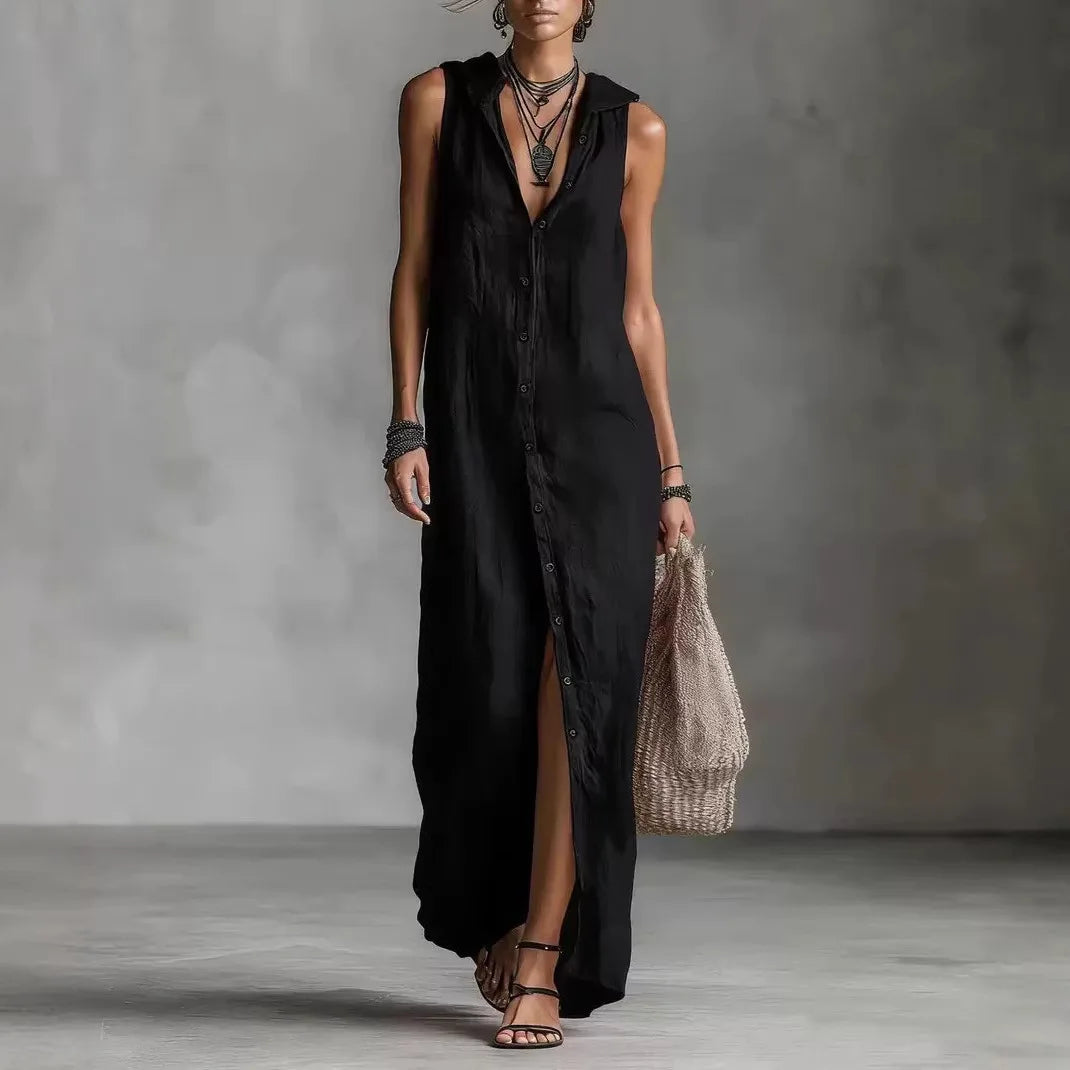 Penélope | Abito Midi Elegante e Casual con Scollo a V
