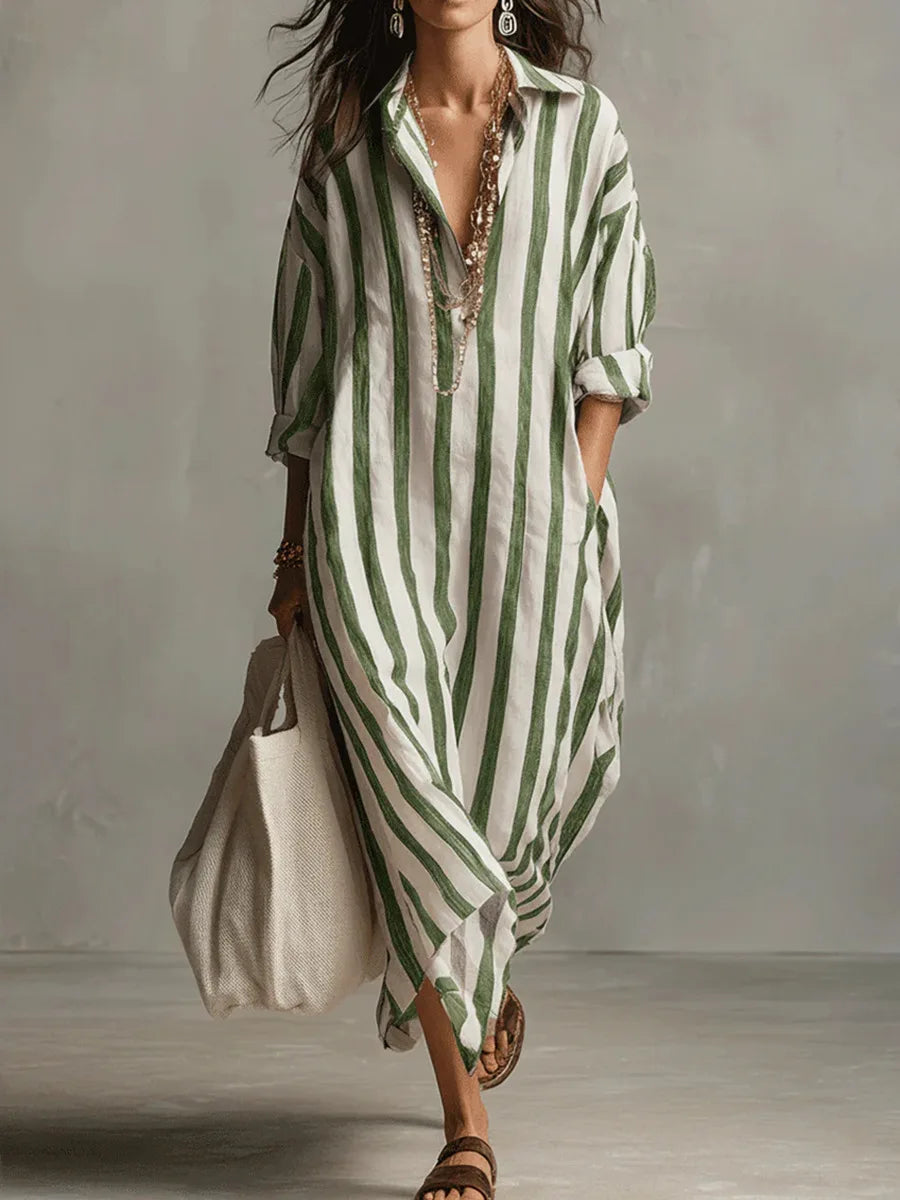 Pepa | Abito Lungo Stile Camicia