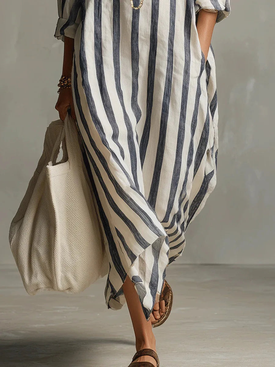 Pepa | Abito Lungo Stile Camicia