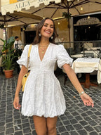 ARIA | Vestito Mini con Maniche a Sbuffo