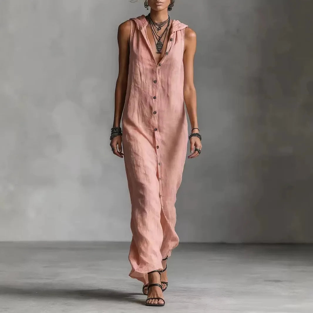 Penélope | Abito Midi Elegante e Casual con Scollo a V