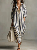 Pepa | Abito Lungo Stile Camicia
