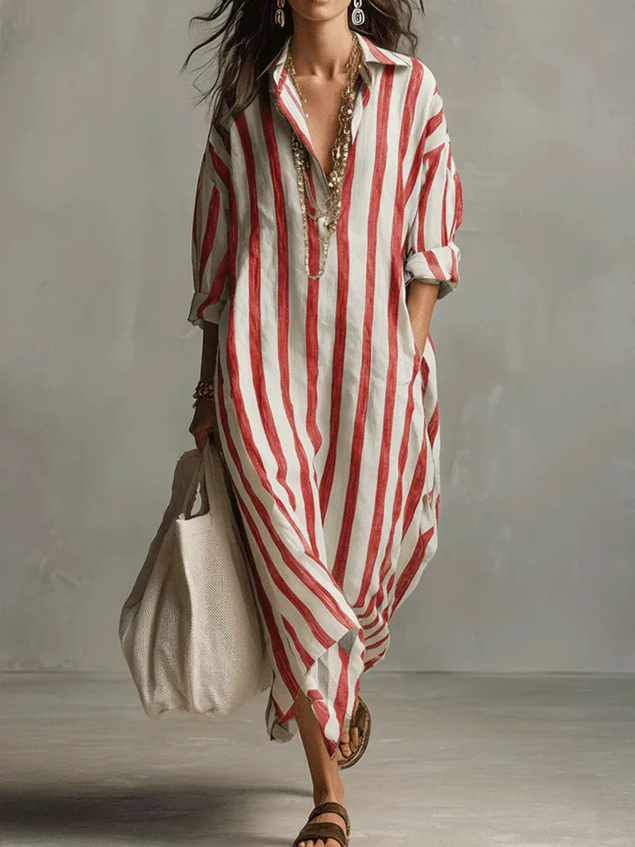 Pepa | Abito Lungo Stile Camicia