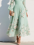 Abito Midi a Fiori Cathy