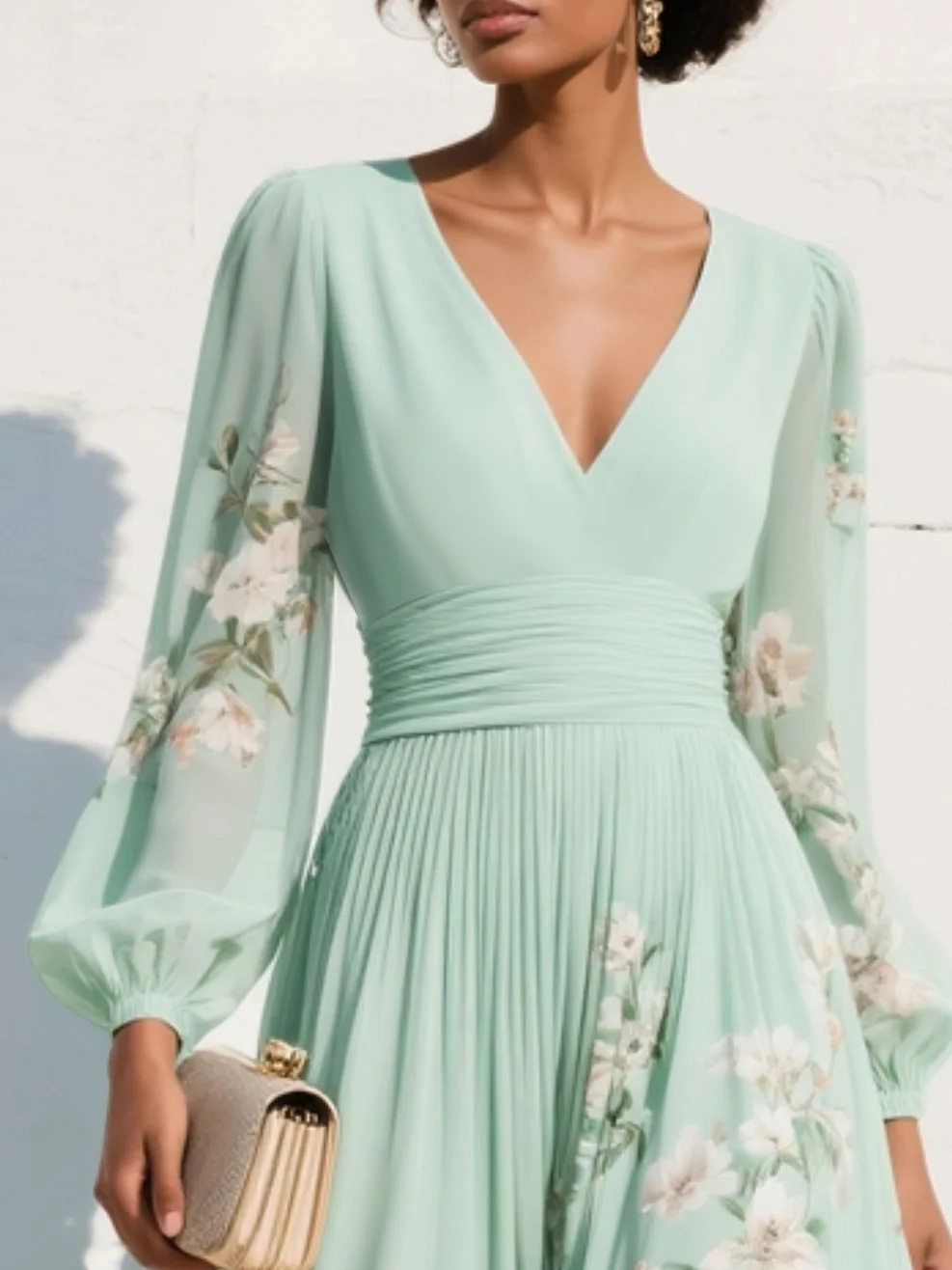 Abito Midi a Fiori Cathy