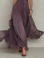 Ashley | Abito Lungo in Chiffon dal Gusto Vintage ed Elegante