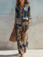 Marina | Completo Barocco Blu Navy