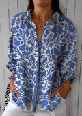 Itzel Blusa Giardino Blu