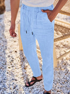 Nichols | Pantaloni in Lino con Cordino