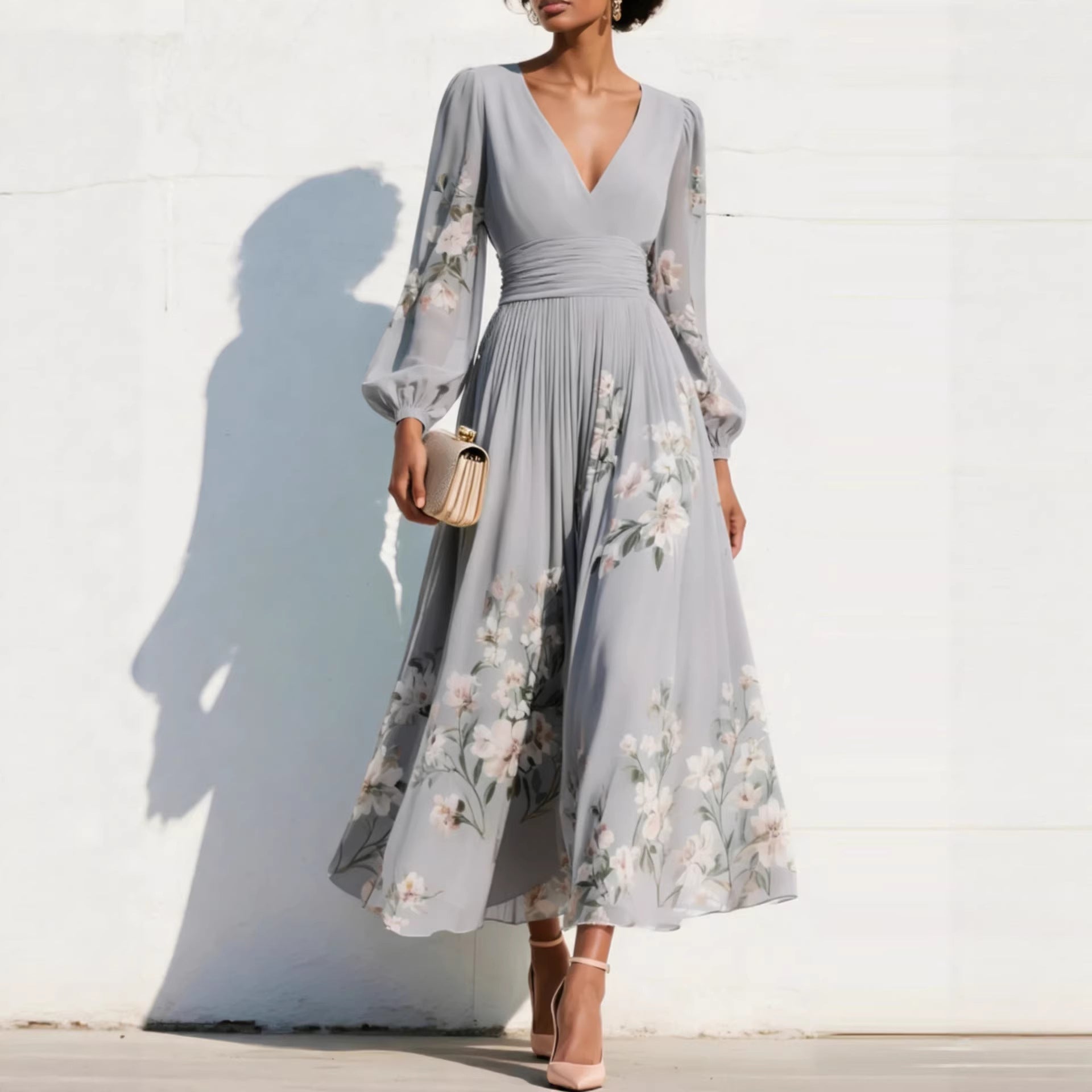 Abito Midi a Fiori Cathy