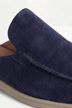 Riviera | Mule in Camoscio Blu Navy
