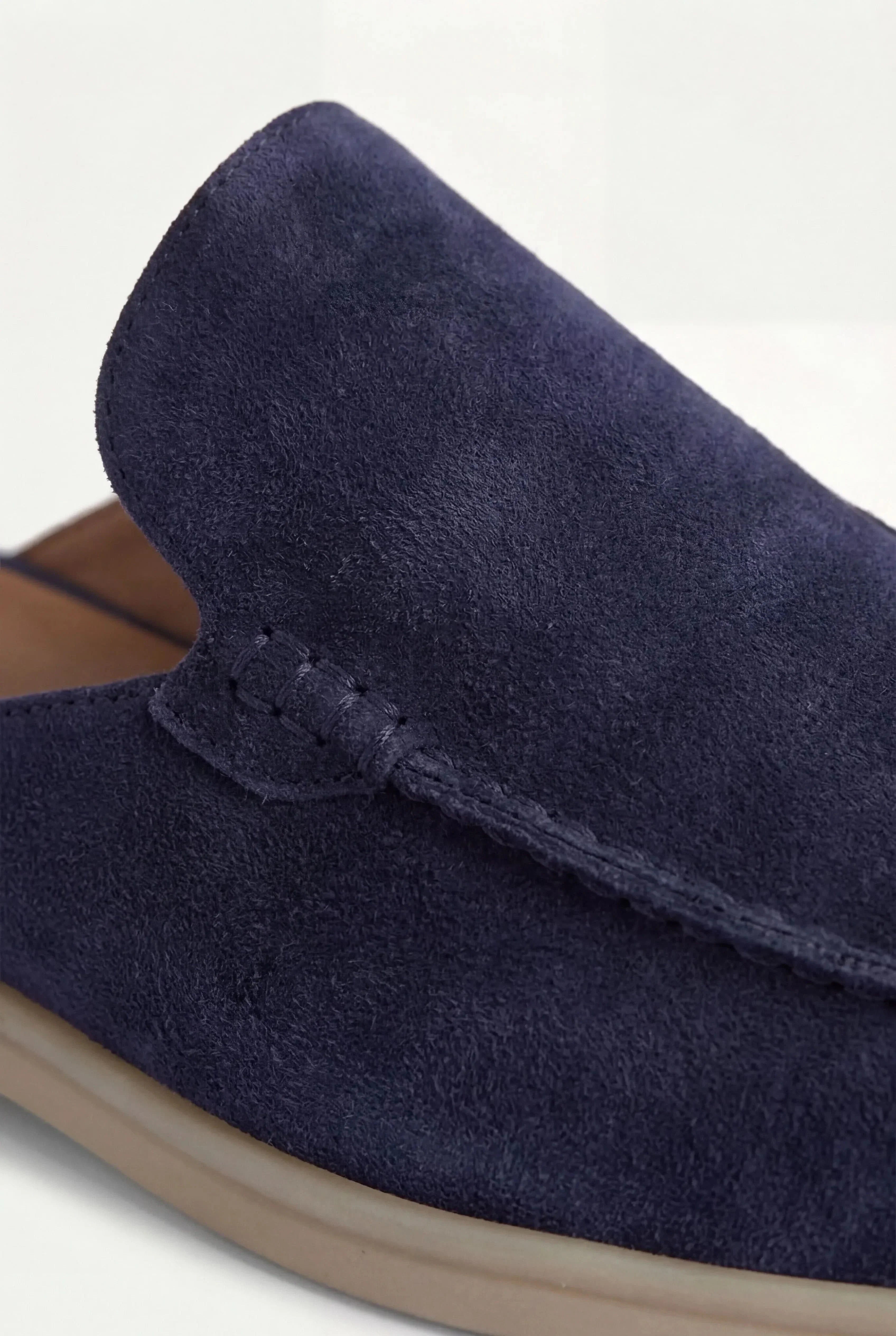 Riviera | Mule in Camoscio Blu Navy