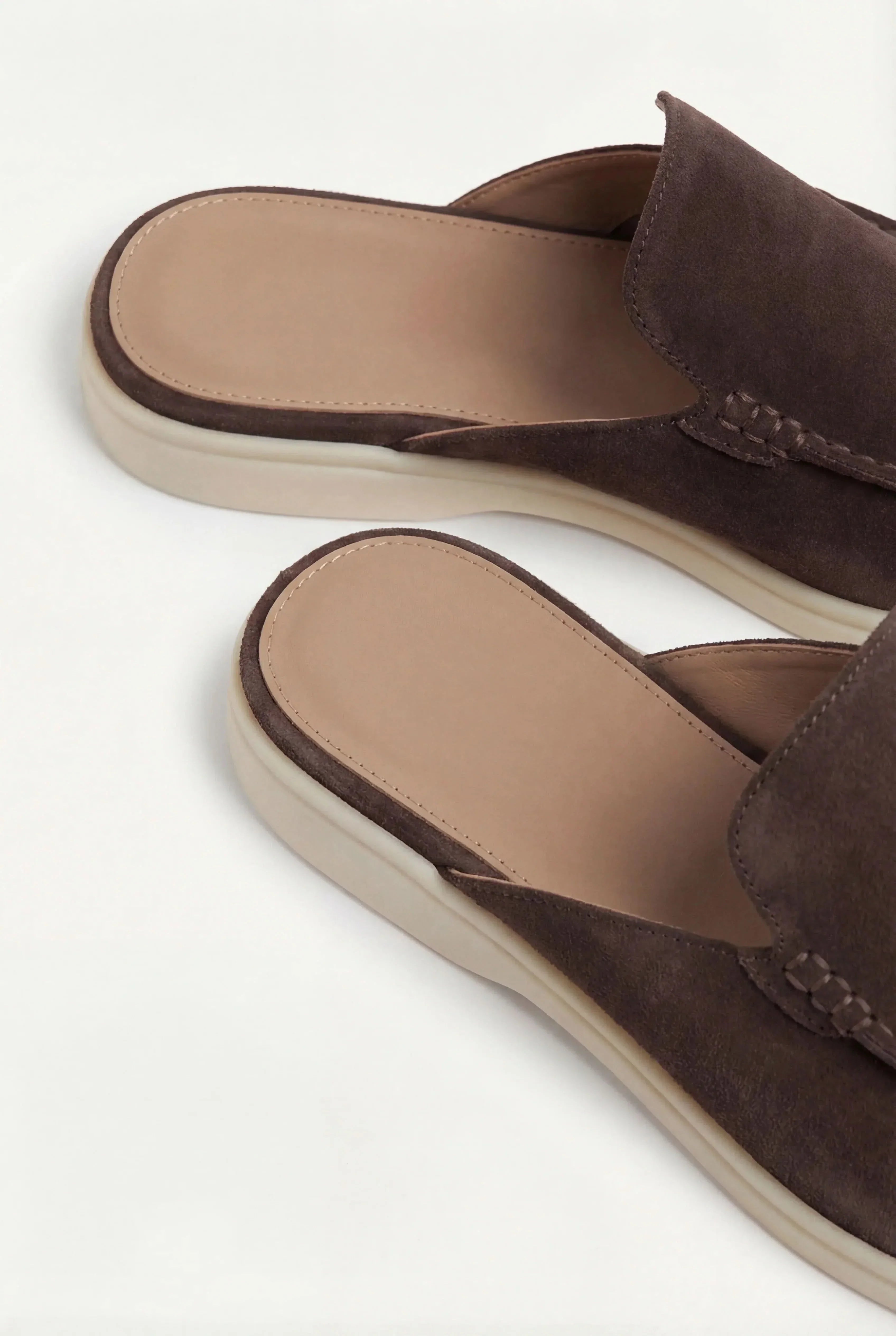 Riviera | Mule Scamosciata Marrone
