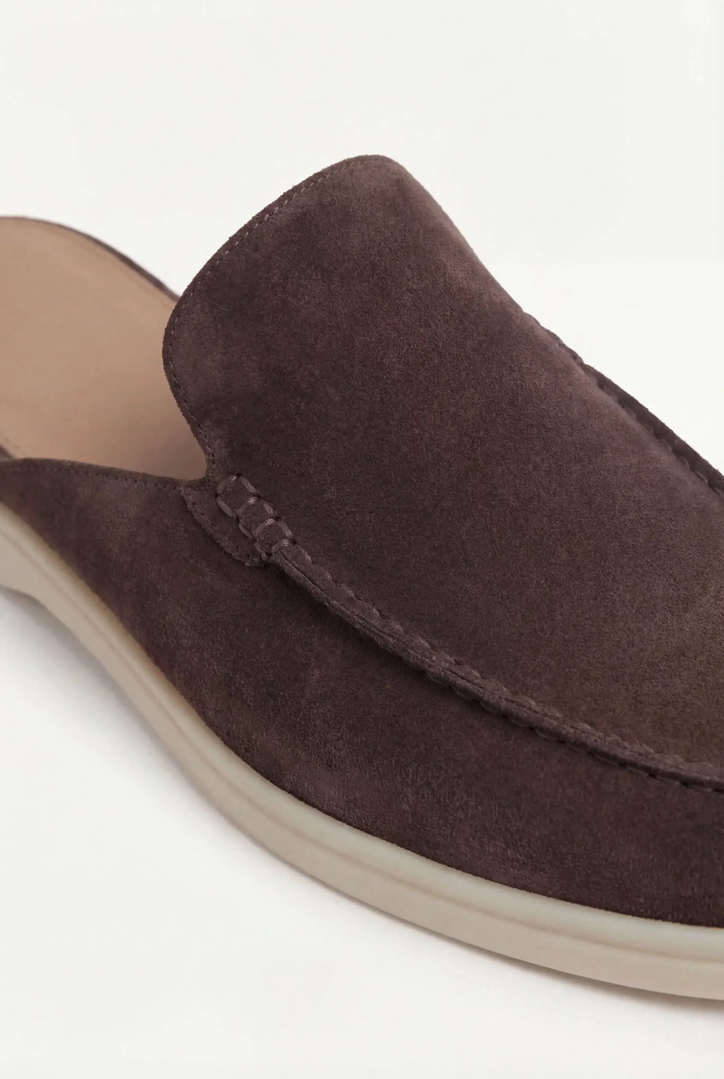 Riviera | Mule Scamosciata Marrone