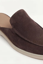 Riviera | Mule Scamosciata Marrone